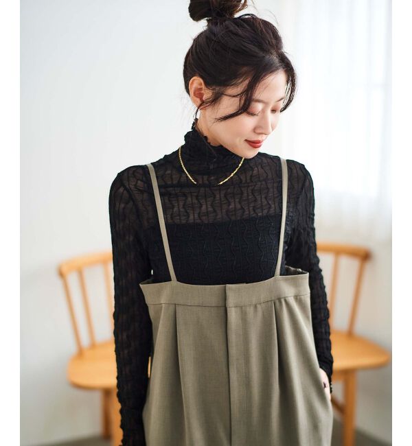  「《手洗い可能》ストレッチキャミジャンスカ」|ジャンパースカート|