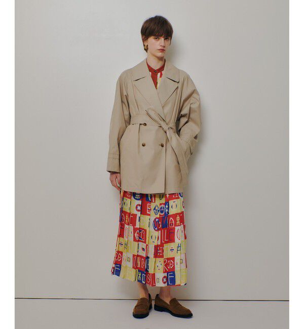 allureville/オーバーサイズショートトレンチコート