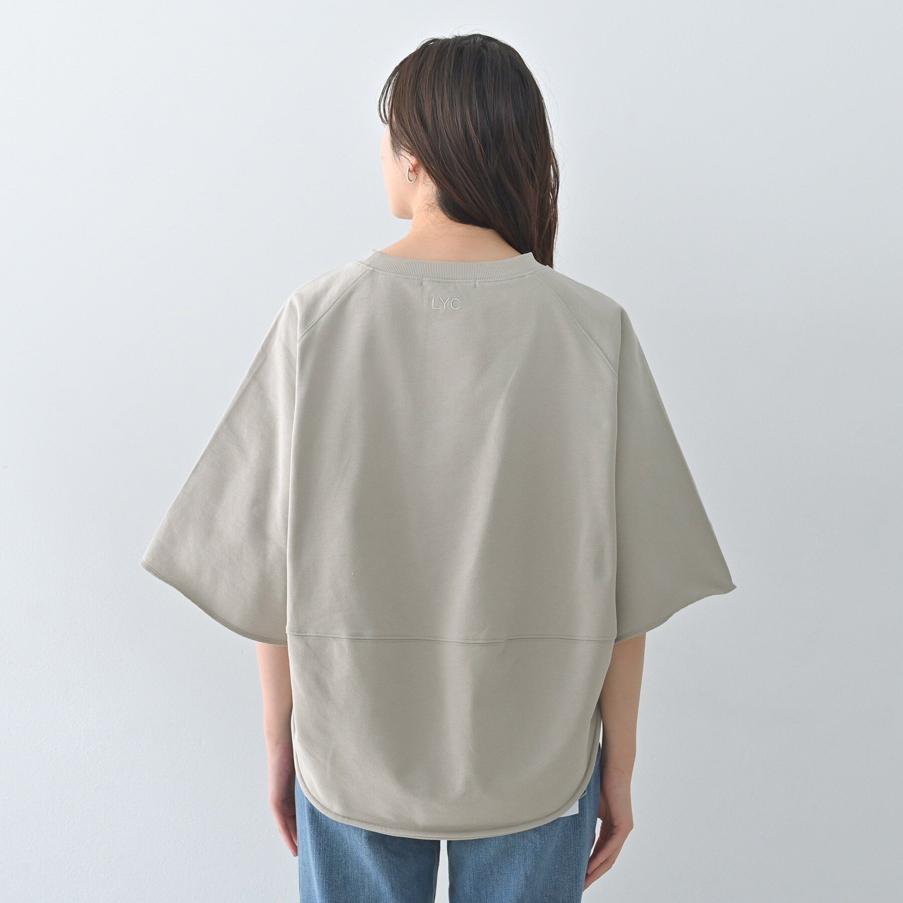 UNTITLED「【Liyoca】裏毛ハーフスリーブプルオーバー」|Tシャツ・カットソー|