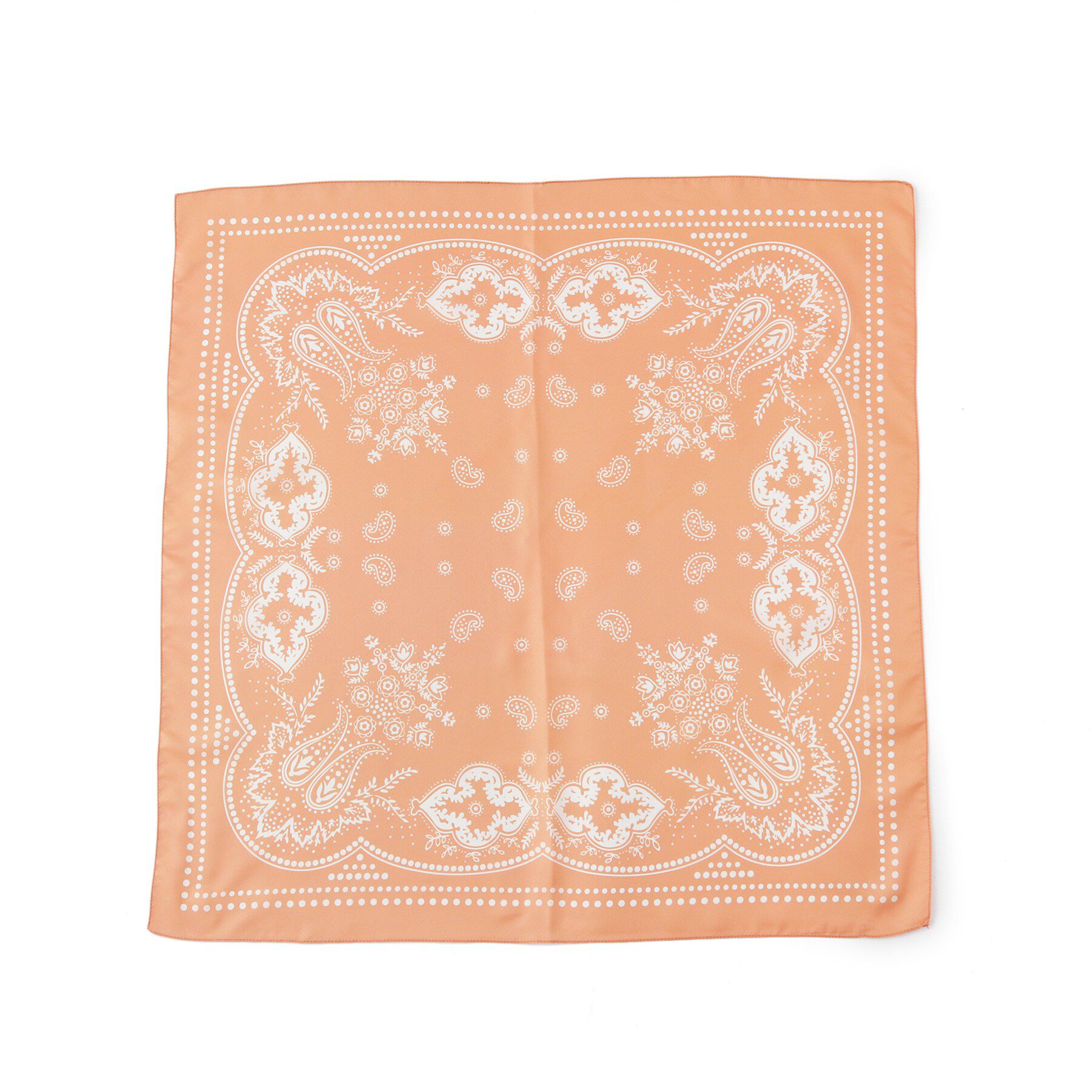 Reflect「ペイズリーバンダナ柄スカーフ」|ストール|オレンジ(265)
