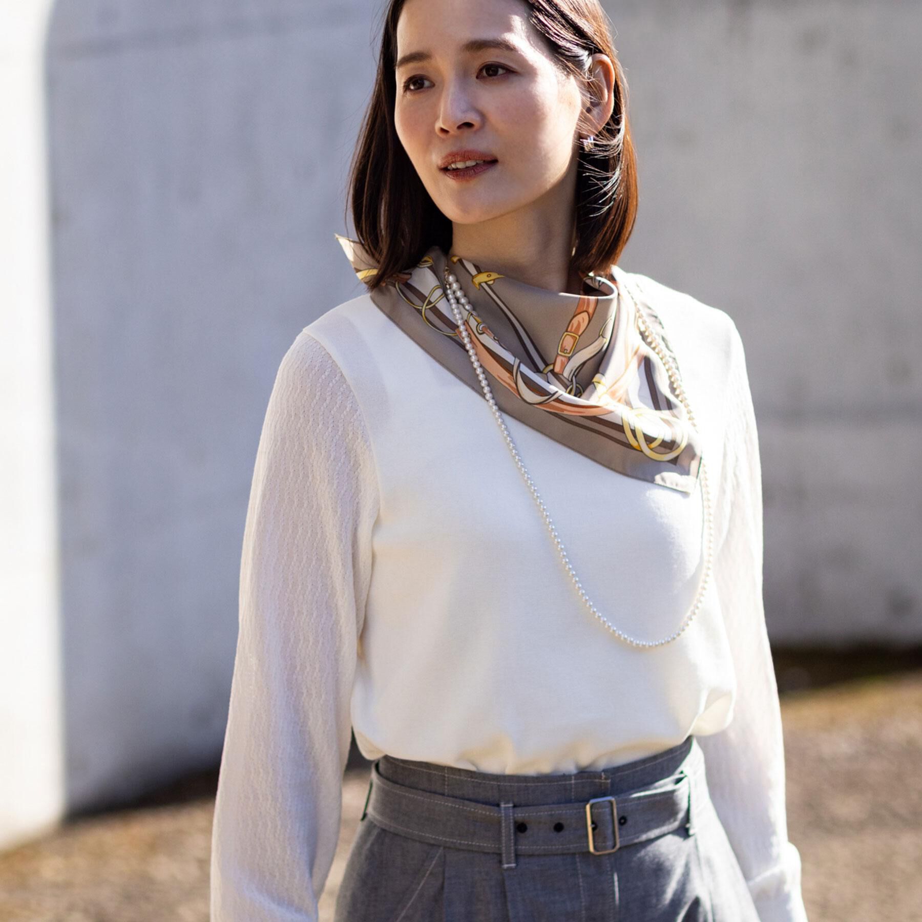 Reflect「透かしスリーブデザインハイゲージニット」|ニット・セーター|