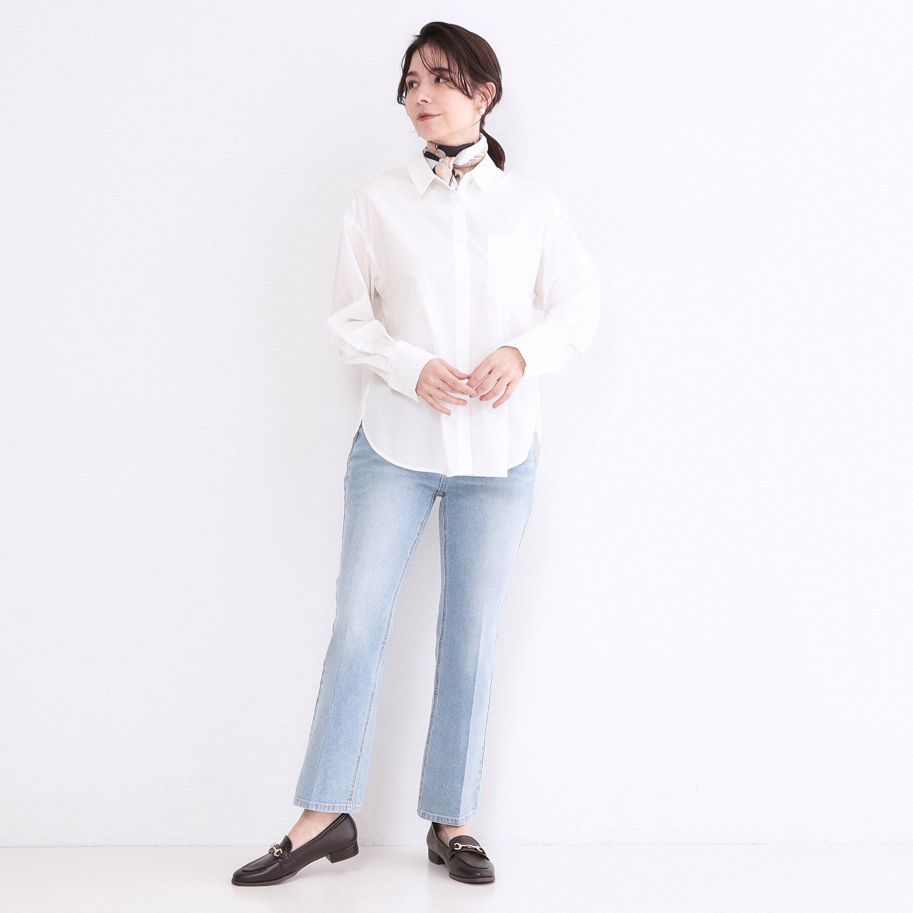 OPAQUE.CLIP「レギュラーカラーシャツ/ストライプアソート【洗濯機OK】」|シャツ・ブラウス|