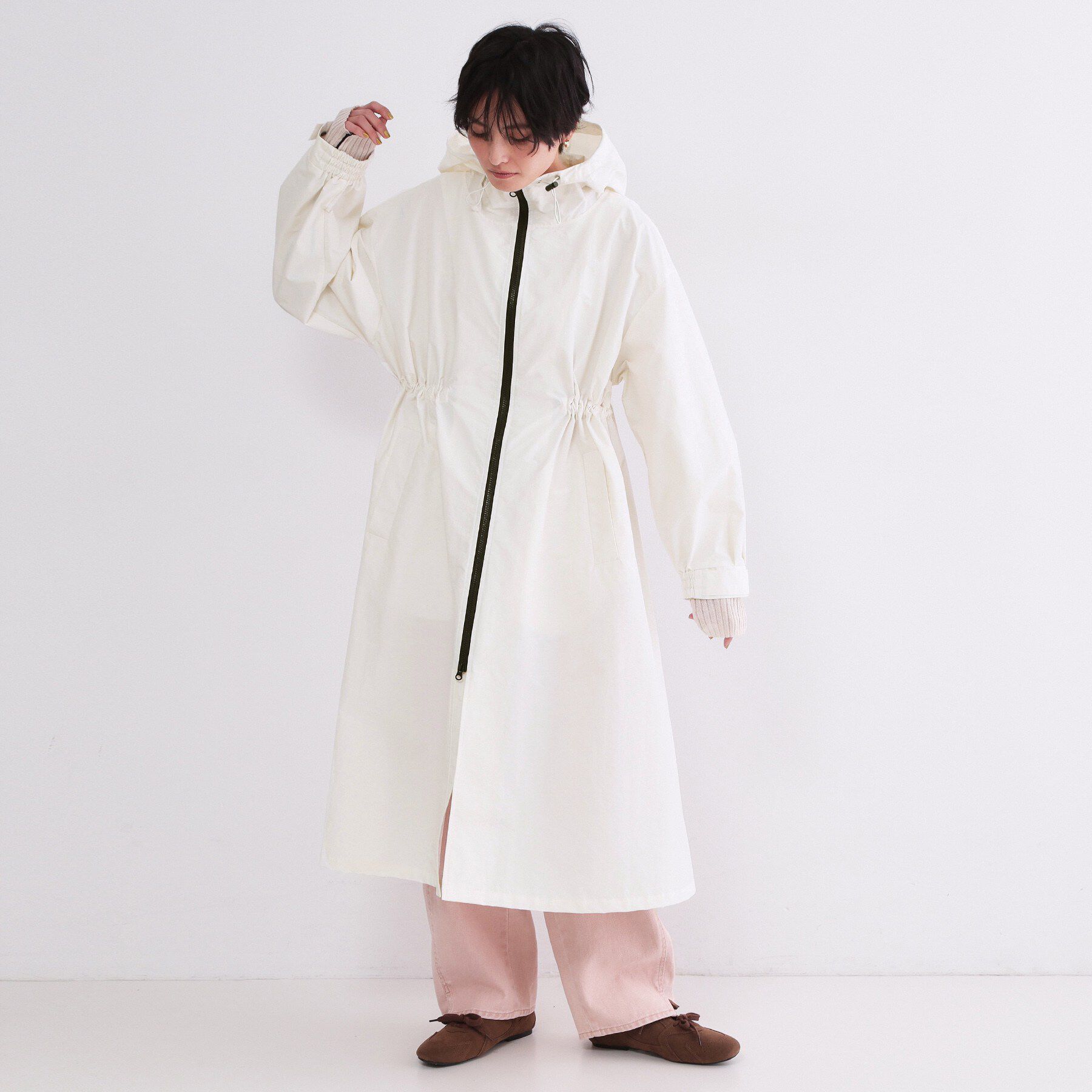 OPAQUE.CLIP「撥水フードZIPロングコート【洗濯機OK】」|その他|