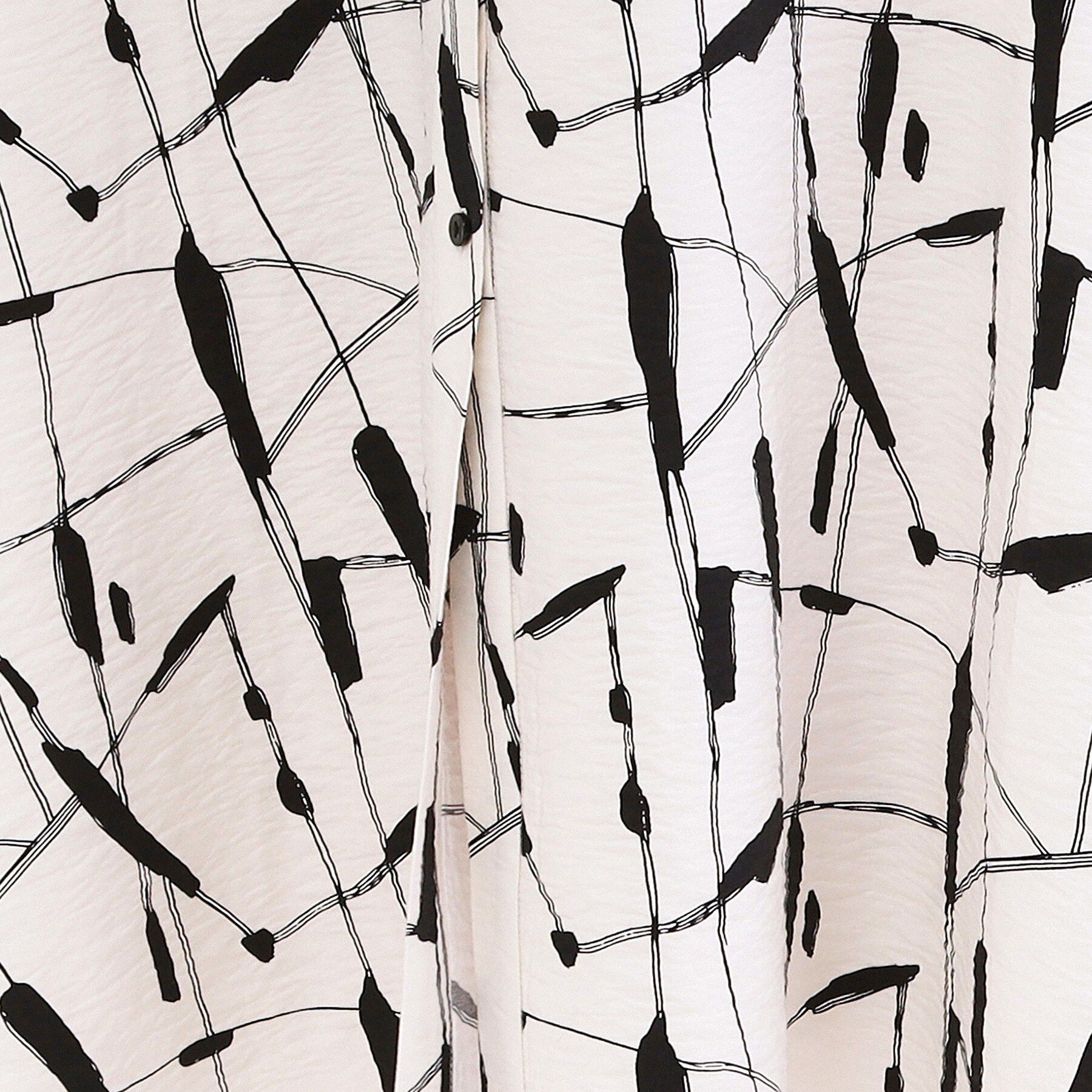 OPAQUE.CLIP「ジオメトリックプリントシャツワンピース」|ワンピース|