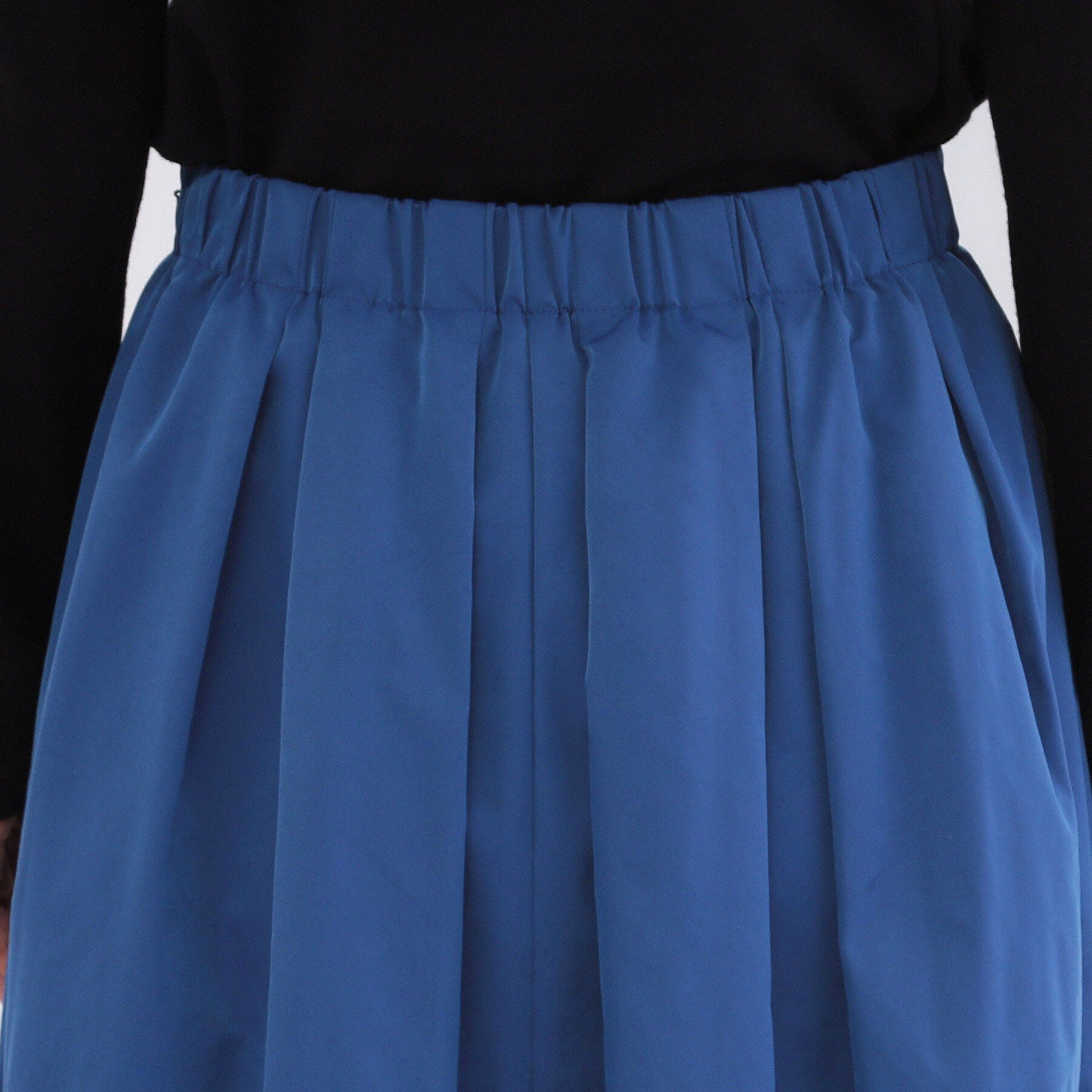 OPAQUE.CLIP「シャンブレータフタタックフレアスカート【洗濯機OK】」|スカート|