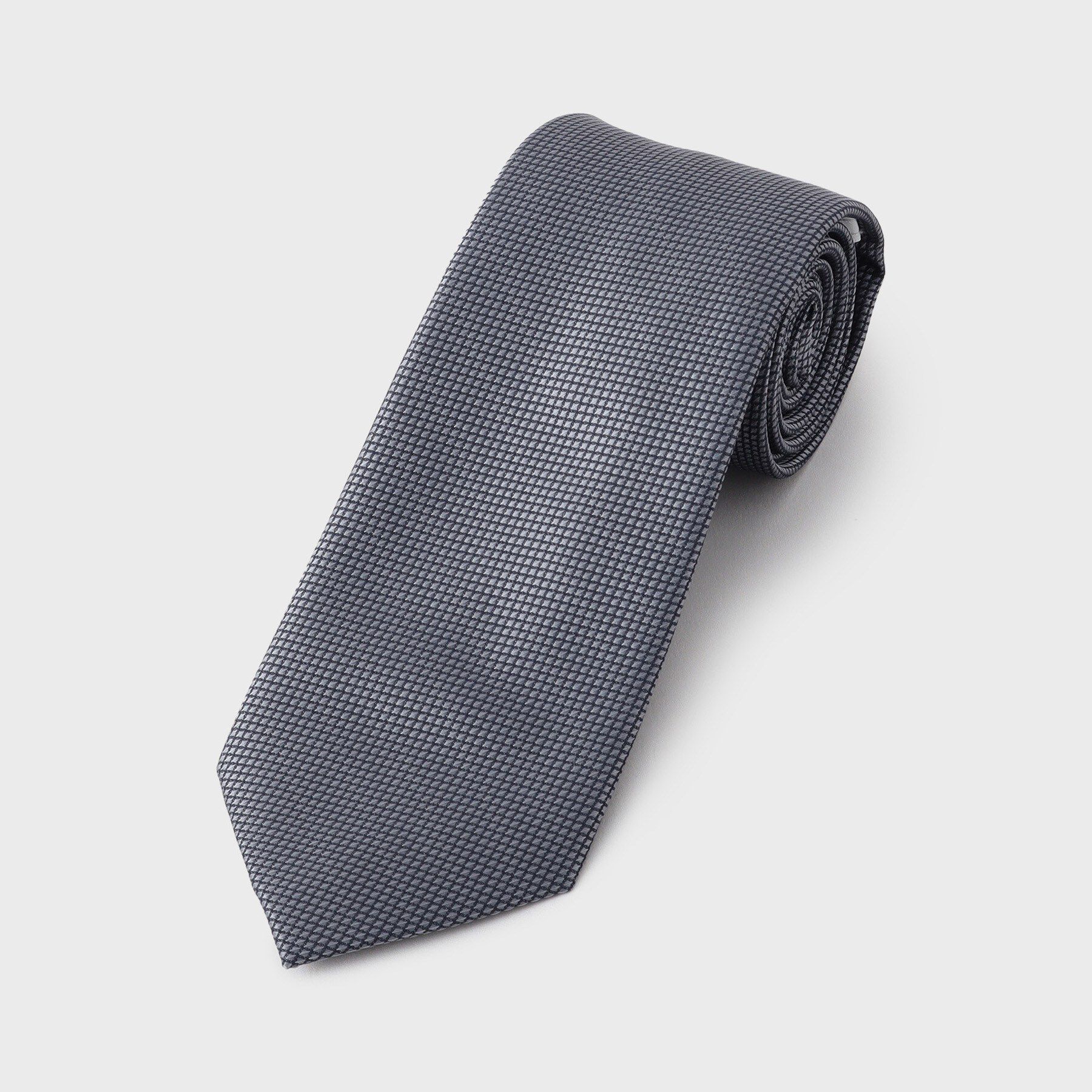 THE SHOP TK「鹿の子 ネクタイ 【洗濯機OK】」|ネクタイ・蝶ネクタイ|グレー(112)