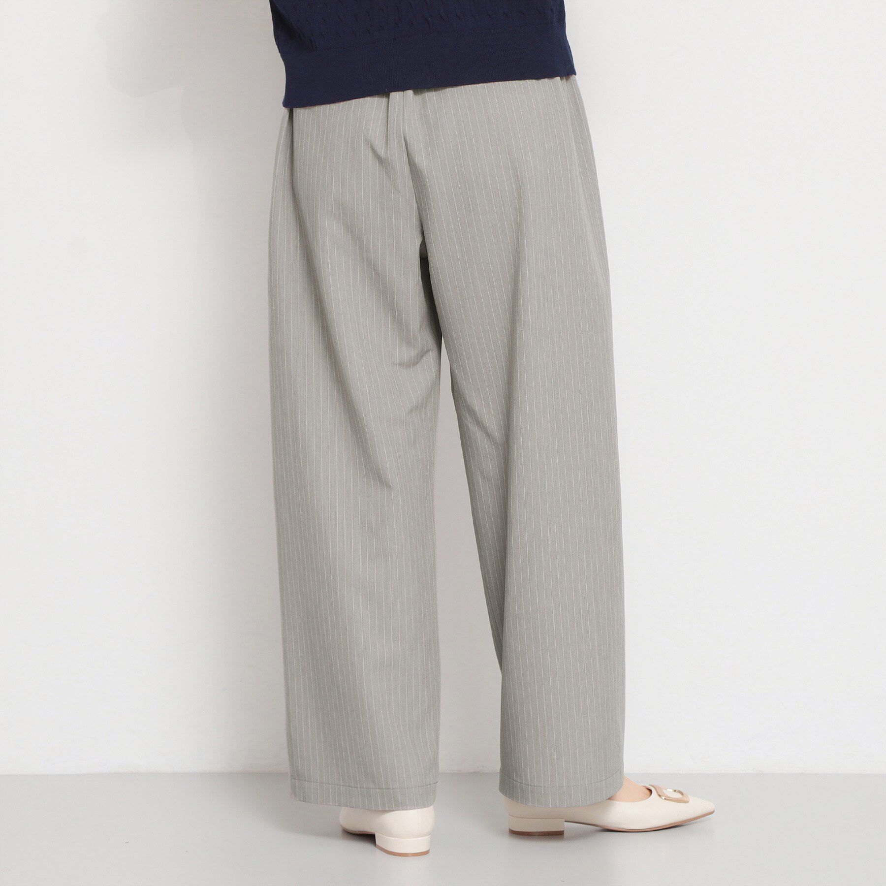 THE SHOP TK「ストライプイージーワイドパンツ」|その他|