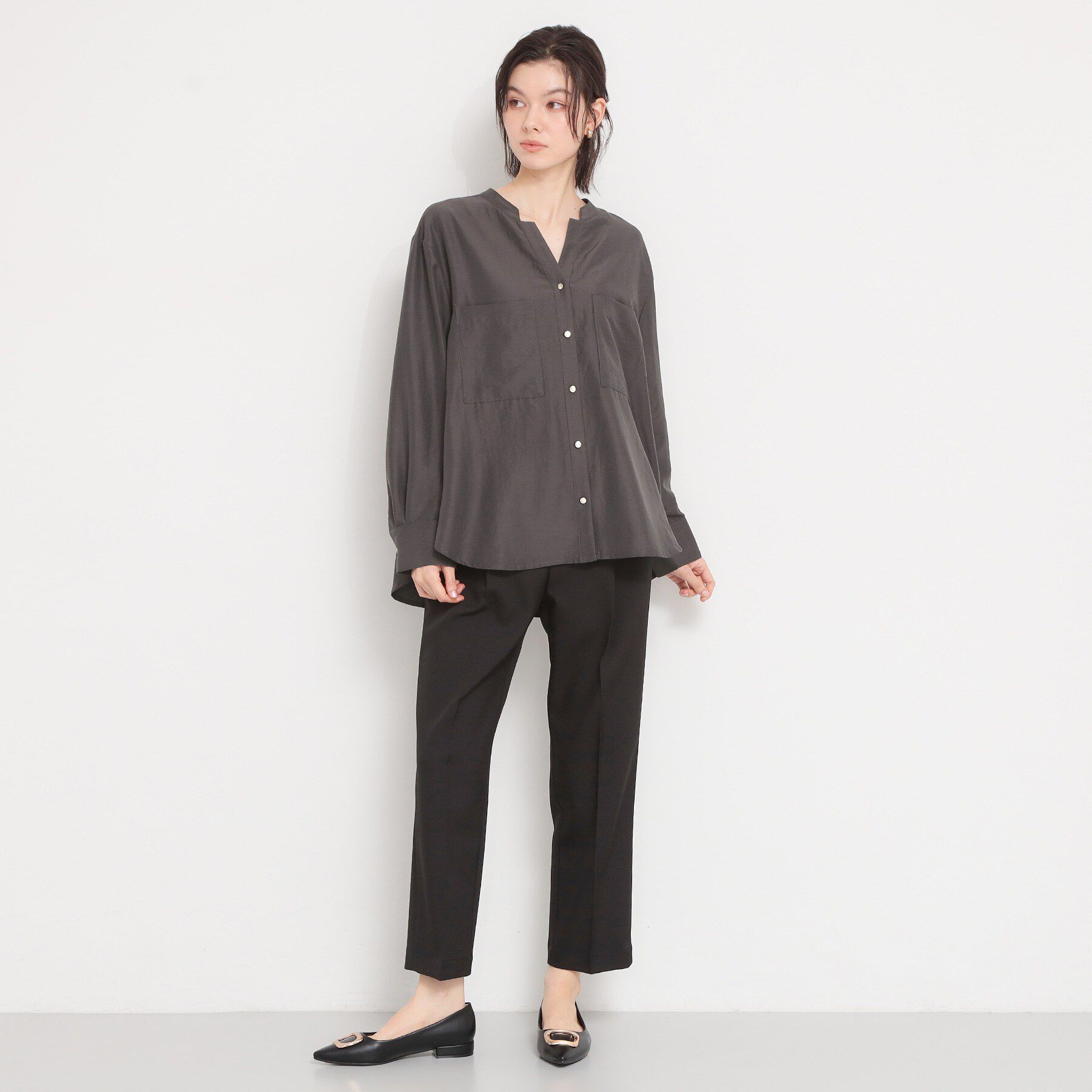 THE SHOP TK「Wポケット金ボタンシャツ」|シャツ・ブラウス|