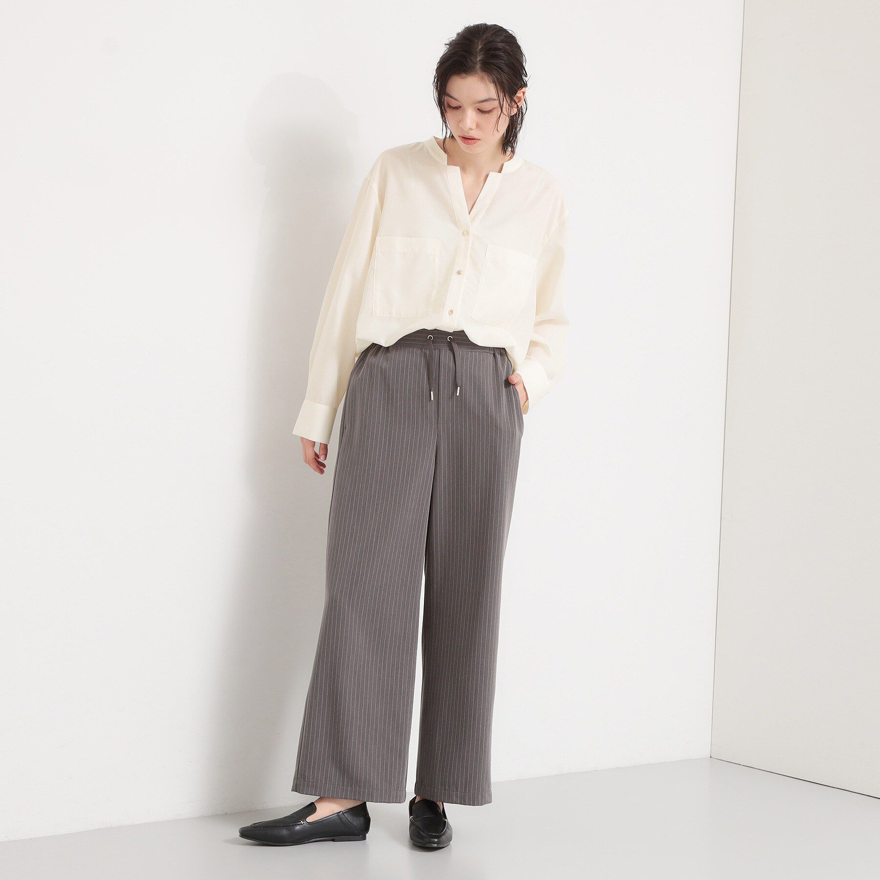 THE SHOP TK「Wポケット金ボタンシャツ」|シャツ・ブラウス|