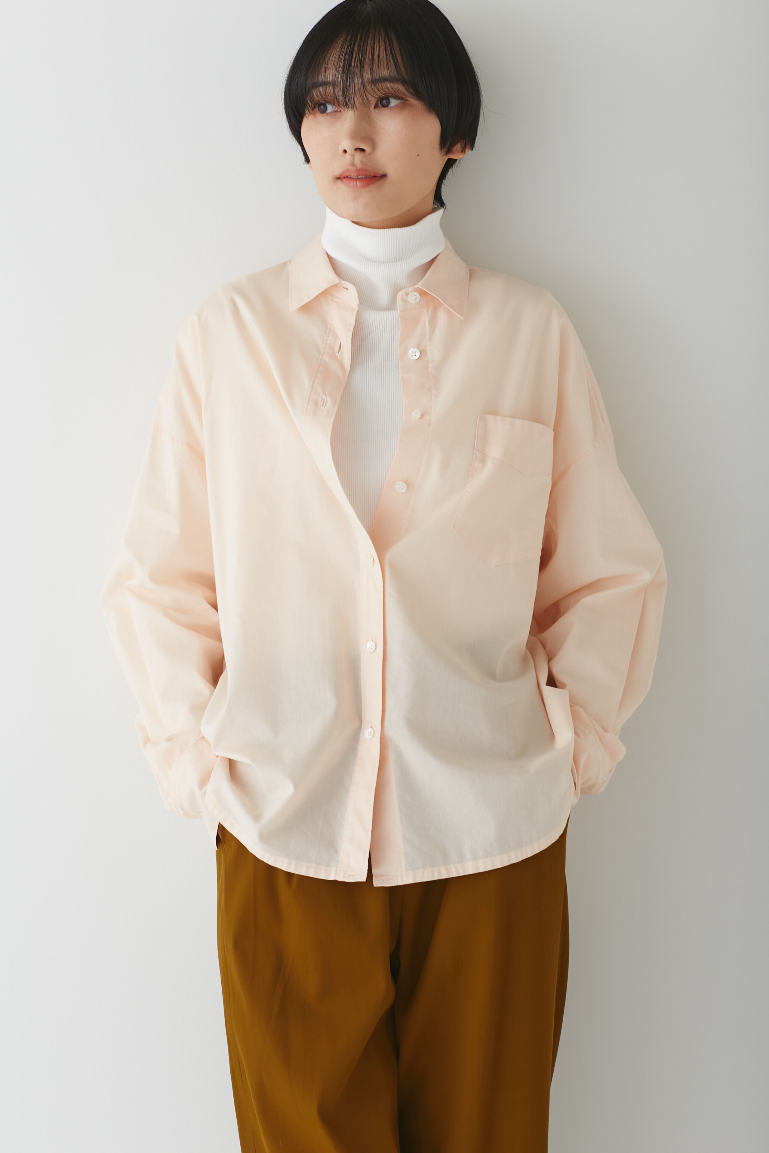  「◆スプリングカラーシャツブラウス」|シャツ・ブラウス|ピンク