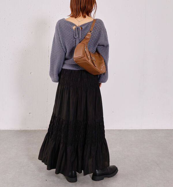 archives「バックリボン透かしニットプルオーバー」|ニット・セーター|