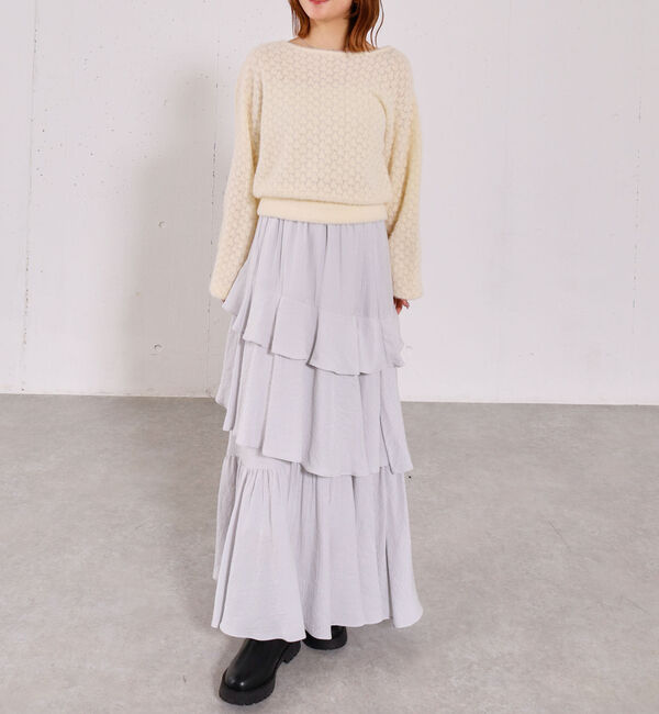 archives「バックリボン透かしニットプルオーバー」|ニット・セーター|