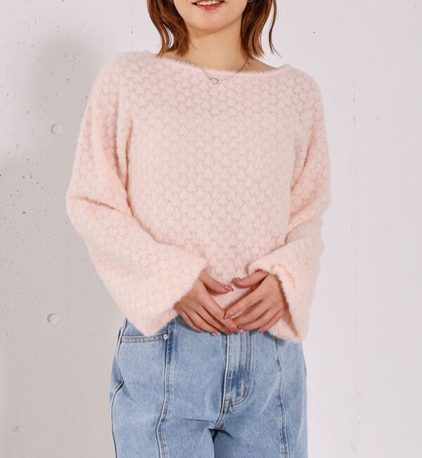 archives「バックリボン透かしニットプルオーバー」|ニット・セーター|