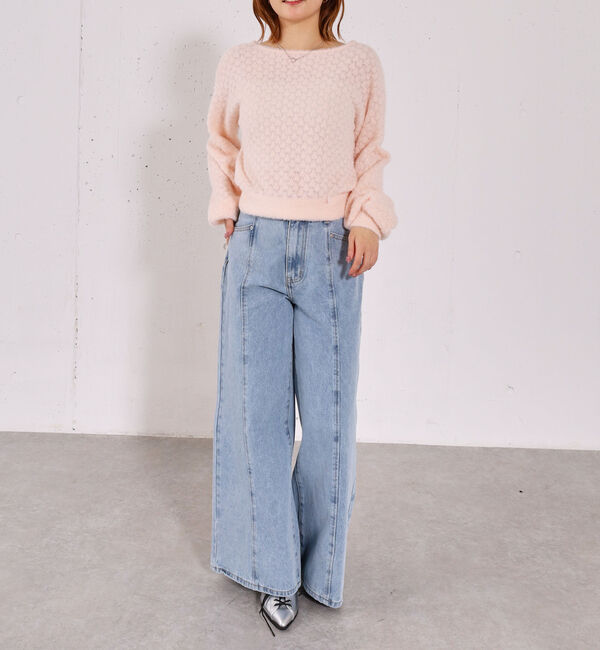 archives「バックリボン透かしニットプルオーバー」|ニット・セーター|