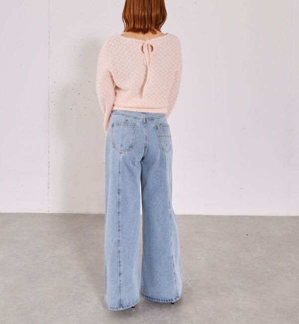 archives「バックリボン透かしニットプルオーバー」|ニット・セーター|