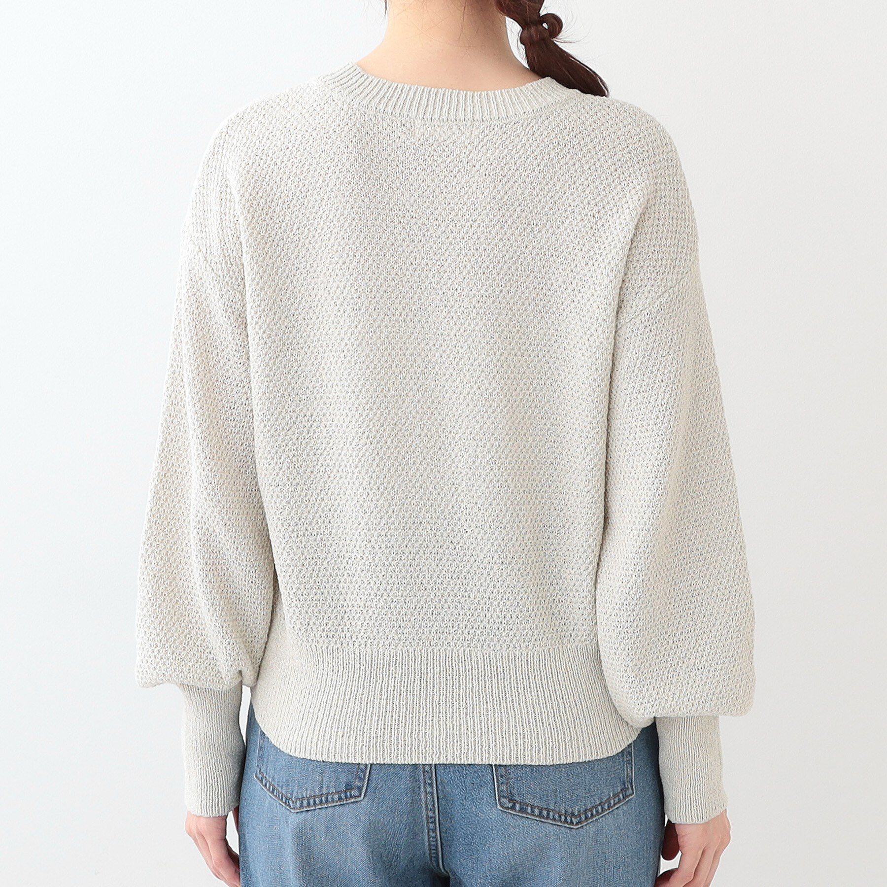 SHOO･LA･RUE「【S-LL】花柄刺繍ブークレニット」|ニット・セーター|