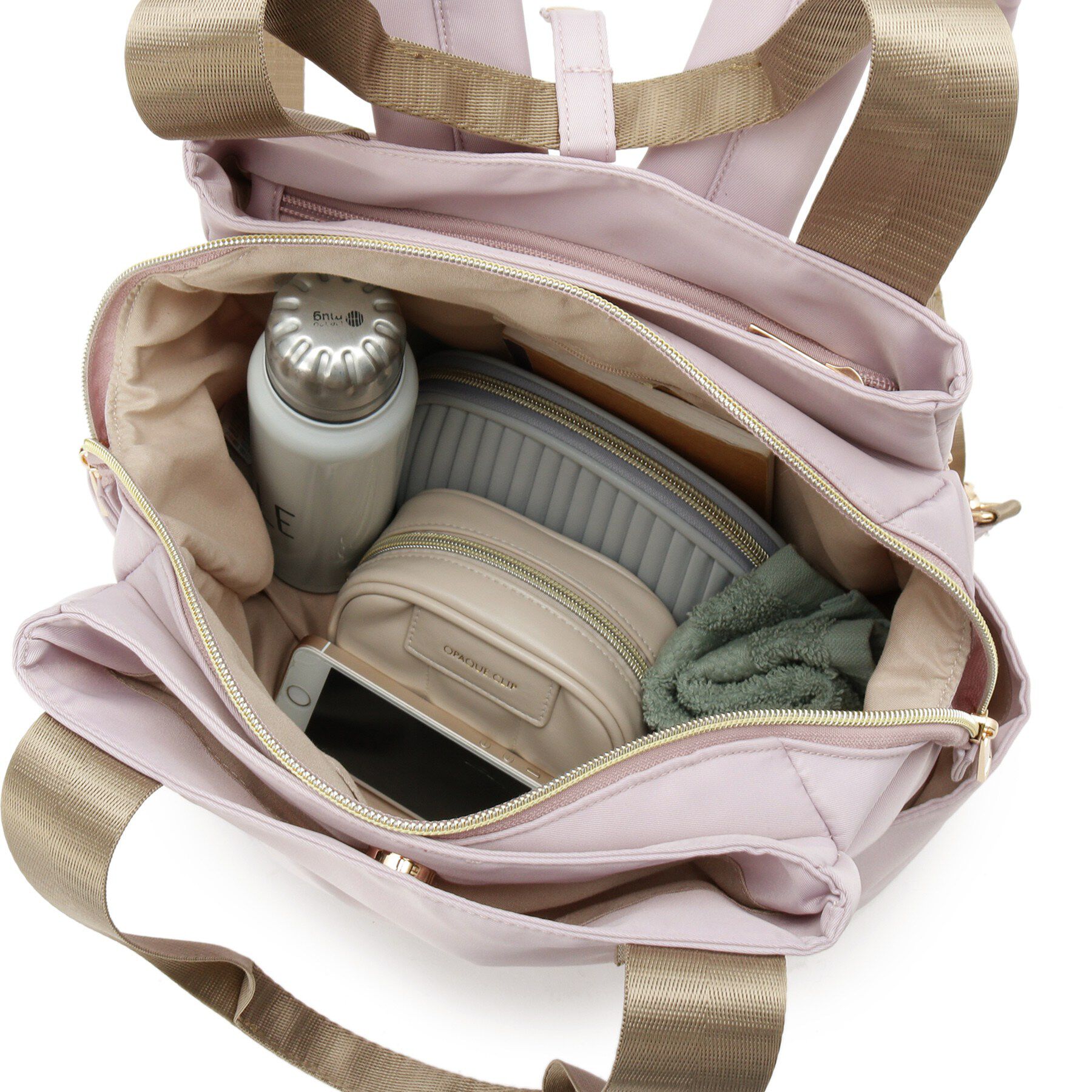 SHOO･LA･RUE「【撥水／2WAY】トートにもなる低反発ベルトの3層リュック」|リュック|