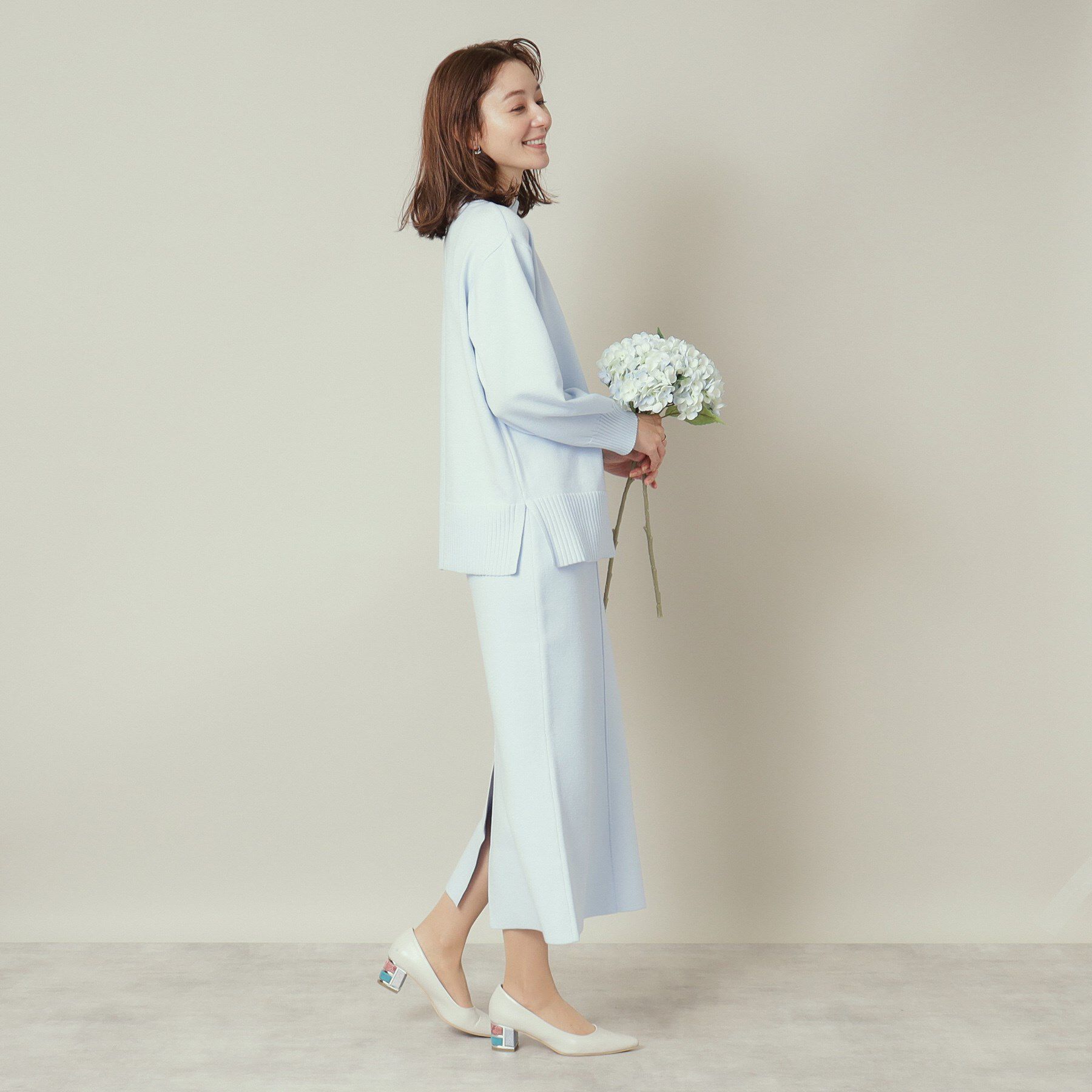 ITS&rsquo;DEMO「【通勤／手洗い可】ボトルネック&times;タイトスカートセットアップ」|スーツ|