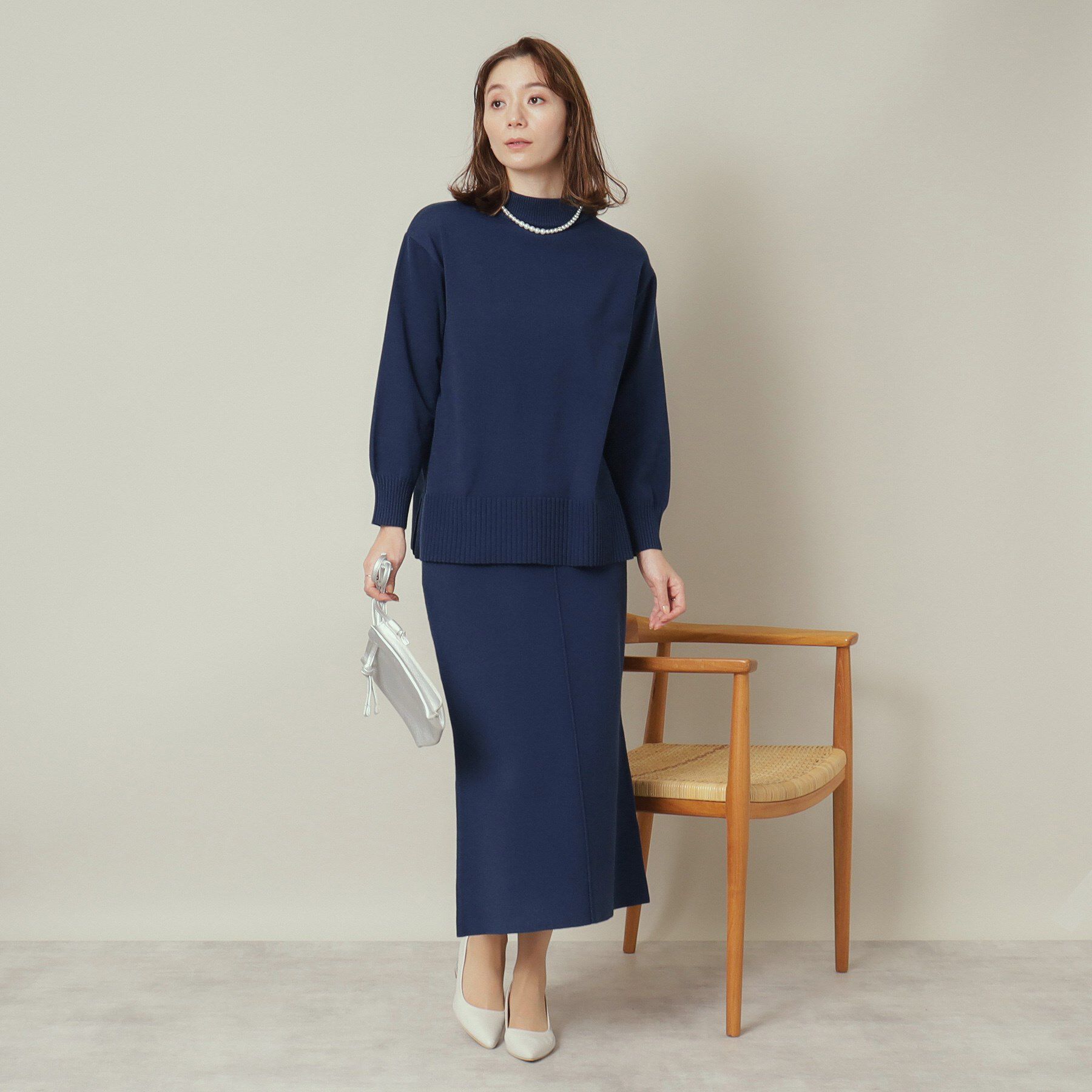 ITS&rsquo;DEMO「【通勤／手洗い可】ボトルネック&times;タイトスカートセットアップ」|スーツ|