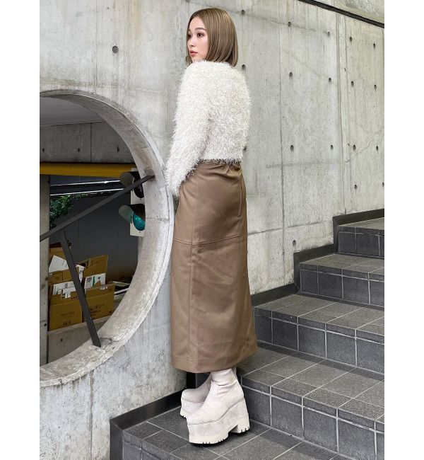 MURUA「ジップスリットAラインスカート」|スカート|