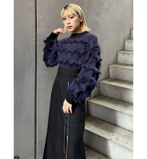 MURUA「ジップスリットAラインスカート」|スカート|