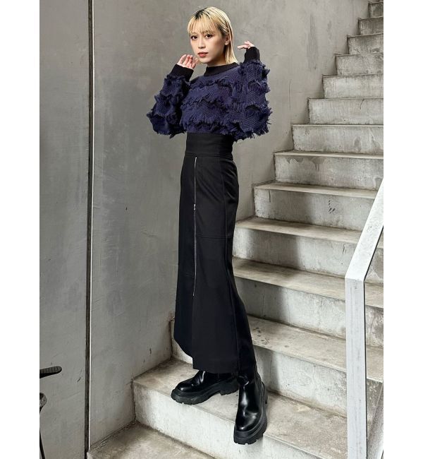 MURUA「ジップスリットAラインスカート」|スカート|