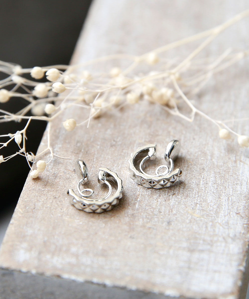 colleca la「miniループフィット・ラティスフープイヤリング」|イヤリング|シルバー
