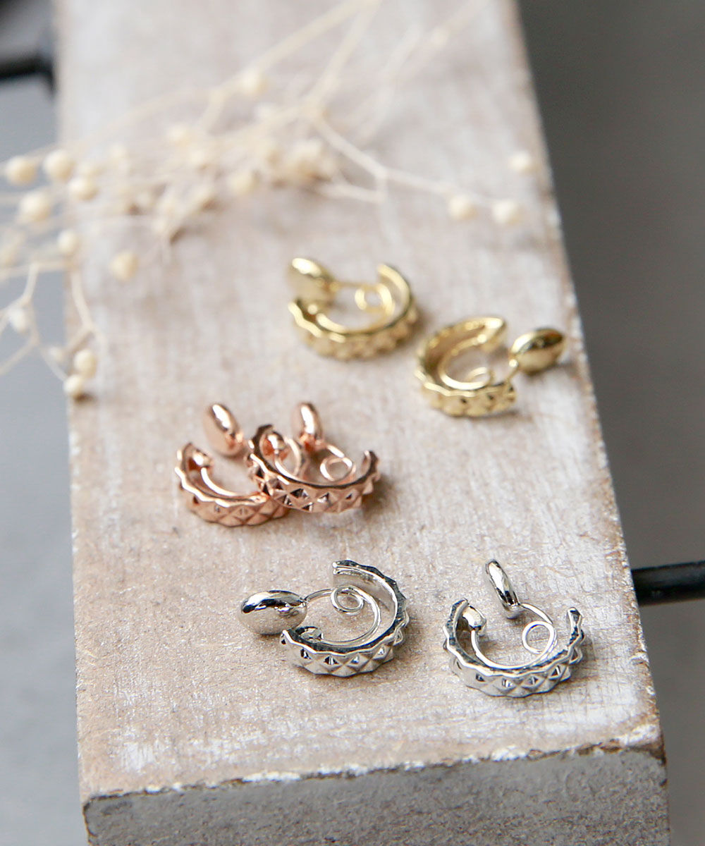 colleca la「miniループフィット・ラティスフープイヤリング」|イヤリング|