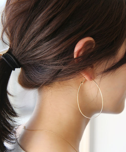 colleca la「大きめドロップフープピアス」|ピアス|
