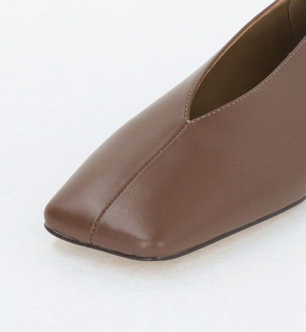 ODETTE E ODILE「オブリークスクエアトゥ フラット15&uarr;」|パンプス|