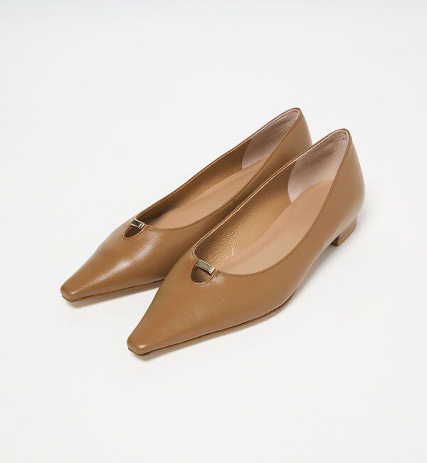 ODETTE E ODILE「レクタングルメタル フラット20&uarr;」|パンプス|