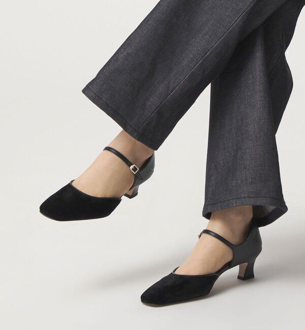 ODETTE E ODILE「スクエアセパレートベルト パンプス45&uarr;」|パンプス|