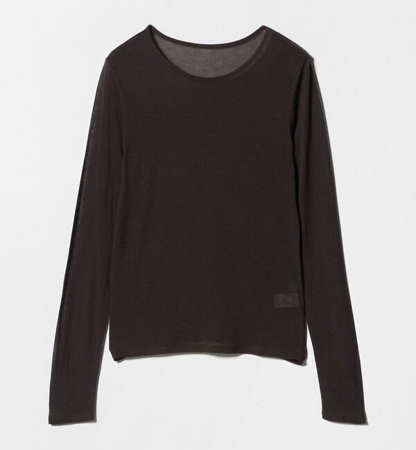 UNITED ARROWS green label relaxing「レディ シアー クルーネック カットソー」|Tシャツ・カットソー|DK.BROWN