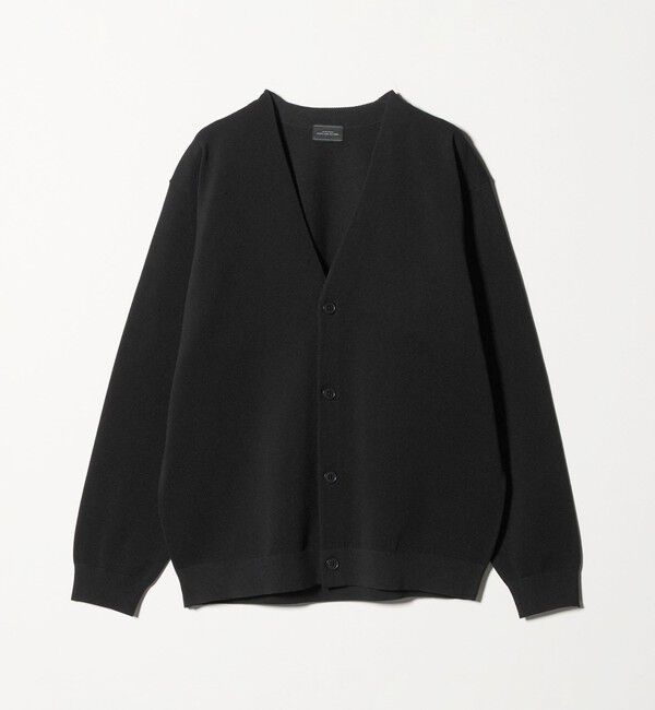 UNITED ARROWS green label relaxing「ポリエステル リンクス Vネック カーディガン」|カーディガン|BLACK
