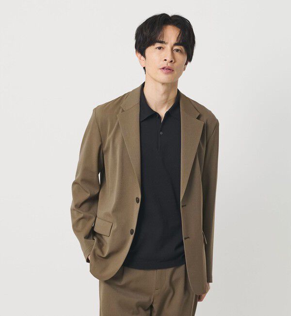 BEAUTY&YOUTH UNITED ARROWS「トリクシオン シャンブレー コンフォート ジャケット セットアップ対応可能」|テーラードジャケット|BEIGE