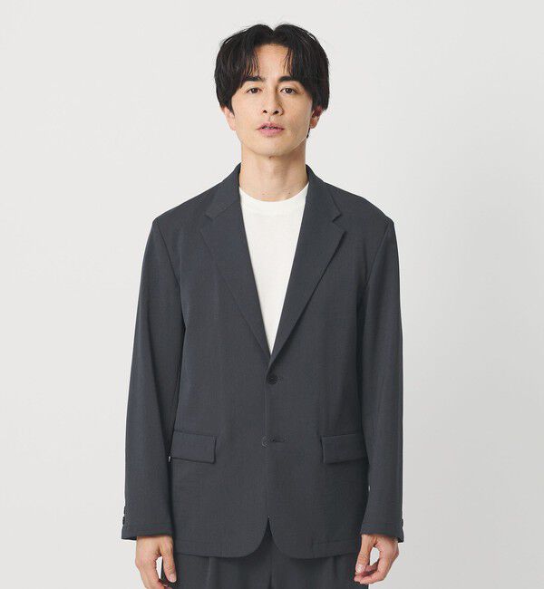 BEAUTY&YOUTH UNITED ARROWS「トリクシオン シャンブレー コンフォート ジャケット セットアップ対応可能」|テーラードジャケット|