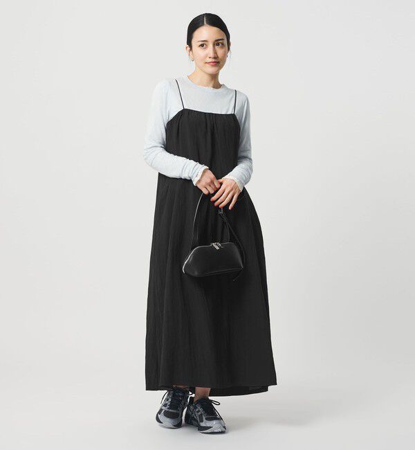BEAUTY&YOUTH UNITED ARROWS「ギャザー ロングキャミソール ワンピース ウォッシャブル」|ワンピース|