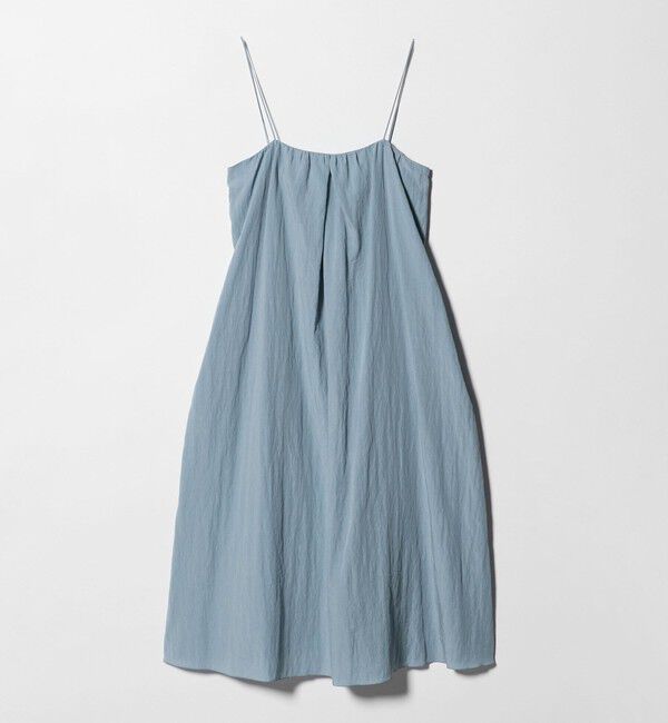 BEAUTY&YOUTH UNITED ARROWS「ギャザー ロングキャミソール ワンピース ウォッシャブル」|ワンピース|LT.BLUE