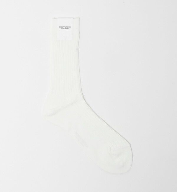 BEAUTY&YOUTH UNITED ARROWS「カラー リブ ソックス」|ソックス|WHITE