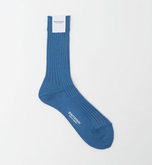 BEAUTY&YOUTH UNITED ARROWS「カラー リブ ソックス」|ソックス|COBALT
