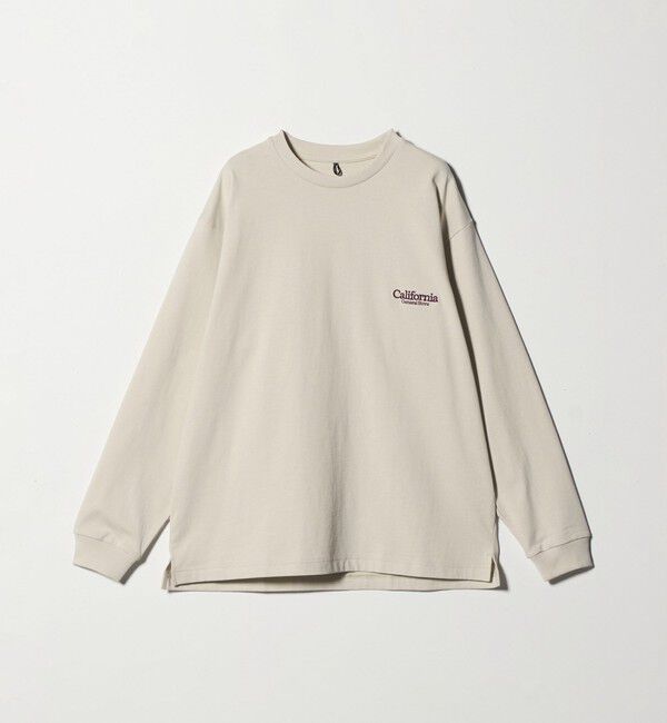 California General Store「＜CGS.＞オーガニック コットン ロングスリーブ ロゴ Tシャツ」|Tシャツ・カットソー|BEIGE