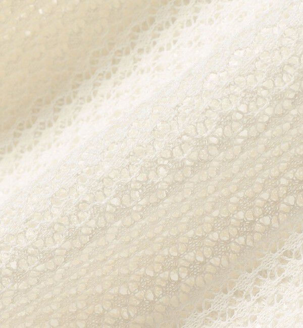 SHIPS for women「〈手洗い可能〉メッシュ編 半袖 ニット プルオーバー」|ニット・セーター|