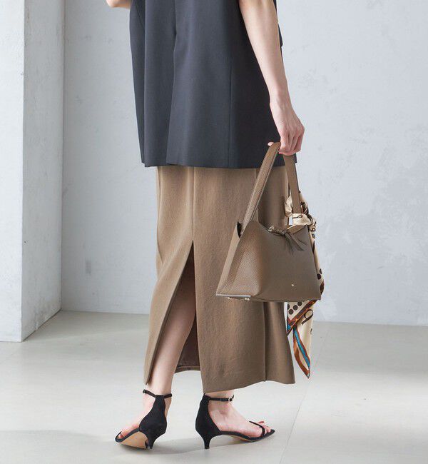 SHIPS for women「〈手洗い可能〉ジョーゼット ピンタック タイト スカート」|スカート|