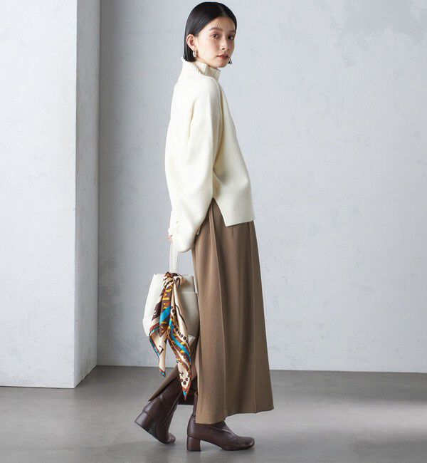 SHIPS for women「〈手洗い可能〉ジョーゼット ピンタック タイト スカート」|スカート|