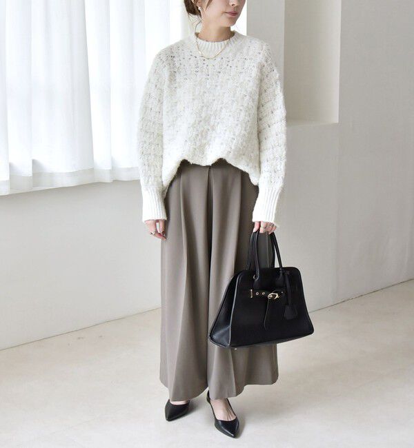 quaranciel「quaranciel:〈洗濯機可能〉ウォーム タック ワイド キュロット パンツ」|その他|