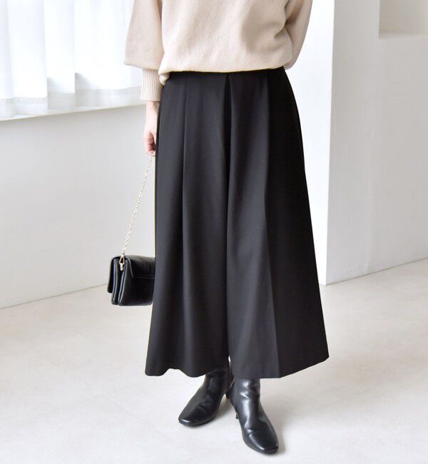 quaranciel「quaranciel:〈洗濯機可能〉ウォーム タック ワイド キュロット パンツ」|その他|