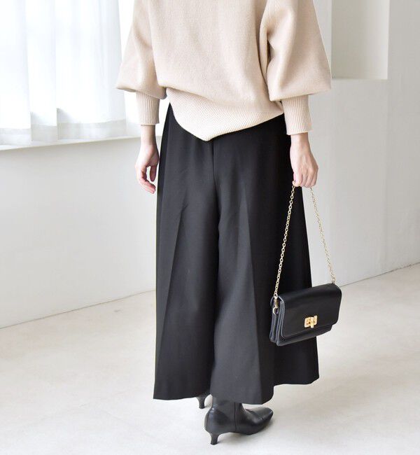 quaranciel「quaranciel:〈洗濯機可能〉ウォーム タック ワイド キュロット パンツ」|その他|