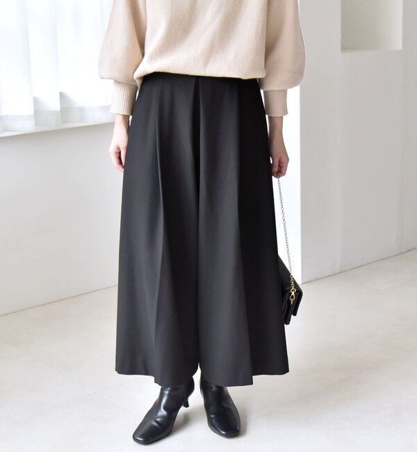 quaranciel「quaranciel:〈洗濯機可能〉ウォーム タック ワイド キュロット パンツ」|その他|