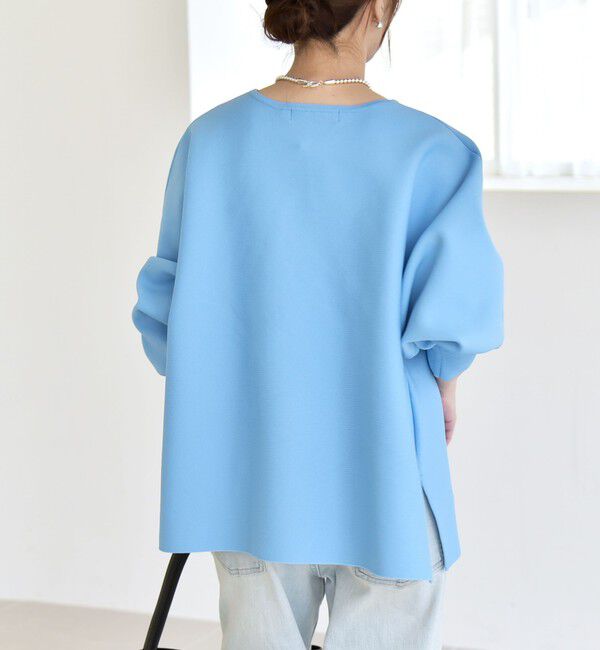 quaranciel「quaranciel:〈手洗い可能〉ボートネック ワイド ニット プルオーバー」|ニット・セーター|