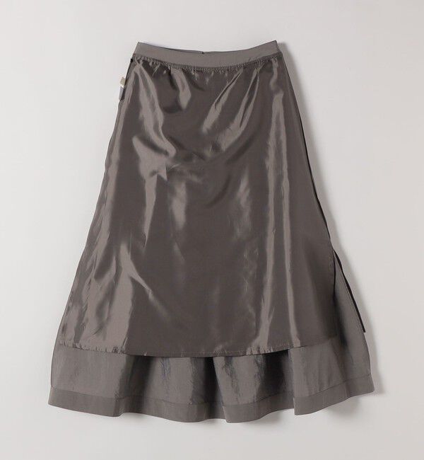 quaranciel「quaranciel:〈洗濯機可能〉ナイロン ステッチ タック フレア スカート」|スカート|